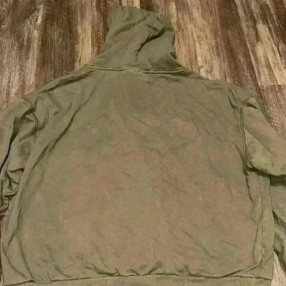 VANQUISH Fitness 'VQ Warm-Up Project' OVERSIZED Sweatshirt Hoody Olive XL - Picture 5 of 5